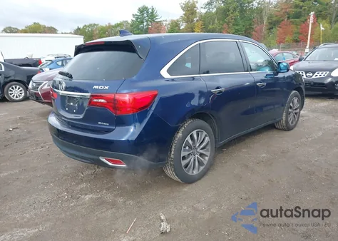 2016 Acura Mdx Technology Acurawatch Plus Packages/Technology Package from USA, damaged, VIN 5FRYD4H4XGB016156